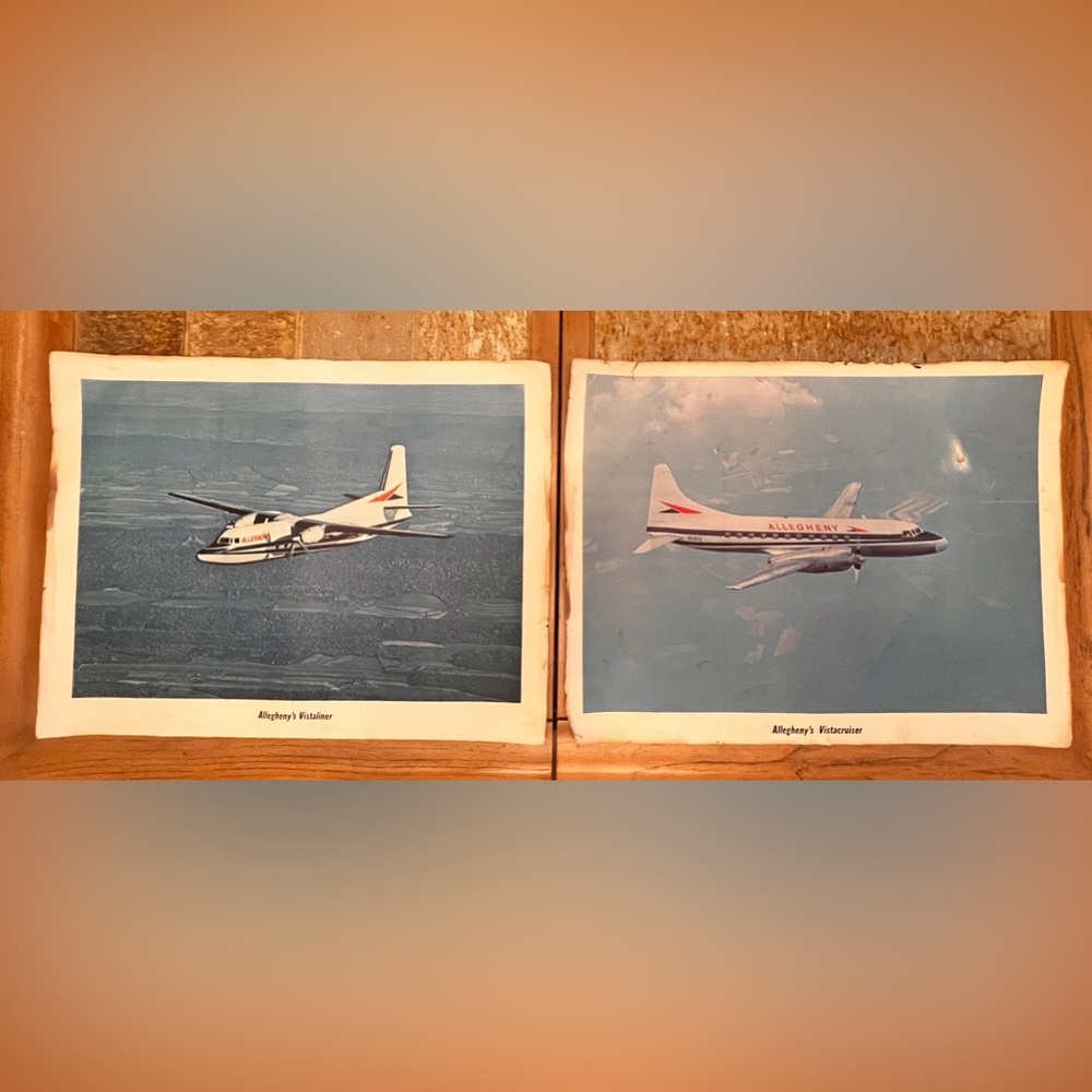 Rare Allegheny Airplane Prints. Vistacruiser & Vistaliner
